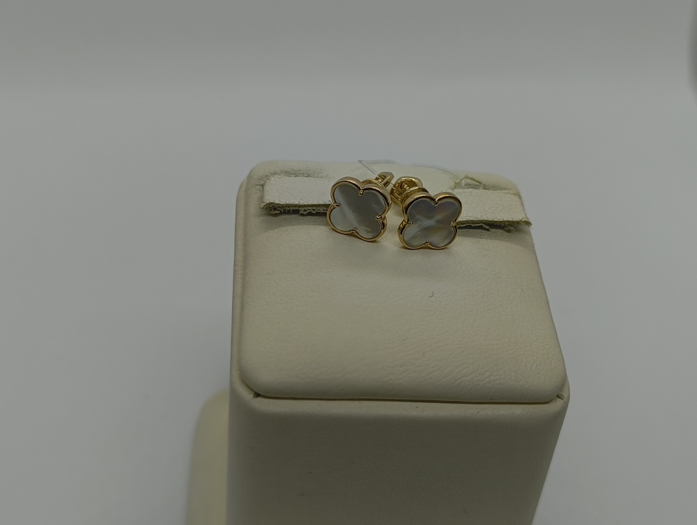 СЕРЬГИ ПУСЕТЫ с камнем (Au 585)