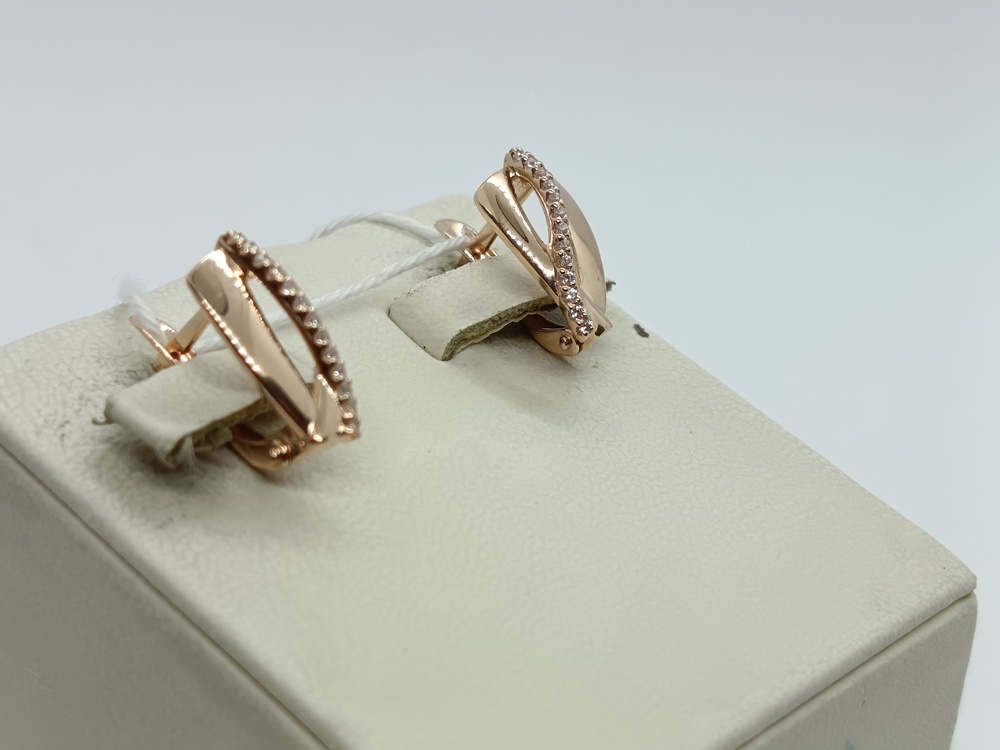 СКМИ585 СЕРЬГИ С КАМНЯМИ (Au 585)