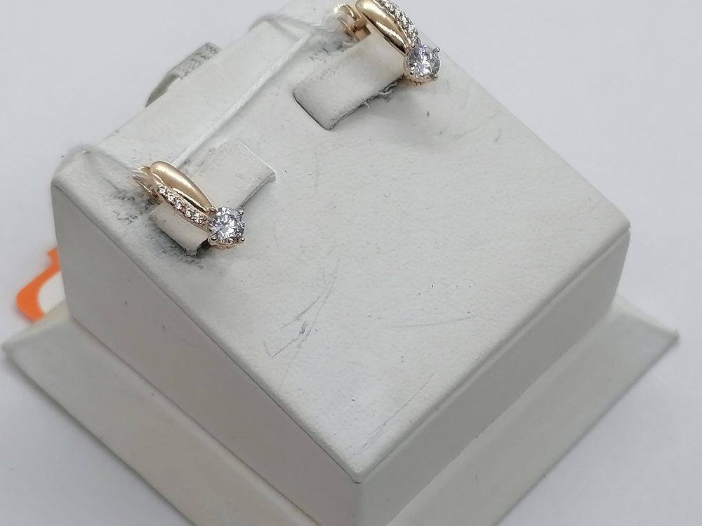 СКМИ585 СЕРЬГИ С КАМНЯМИ (Au 585)