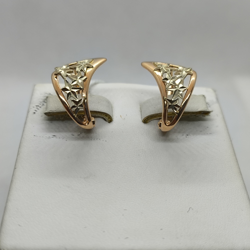 СБКМ585 СЕРЬГИ БЕЗ КАМНЯ (Au 585)