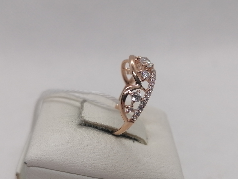 КОЛКМИ585 КОЛЬЦО С КАМНЯМИ (Au 585)