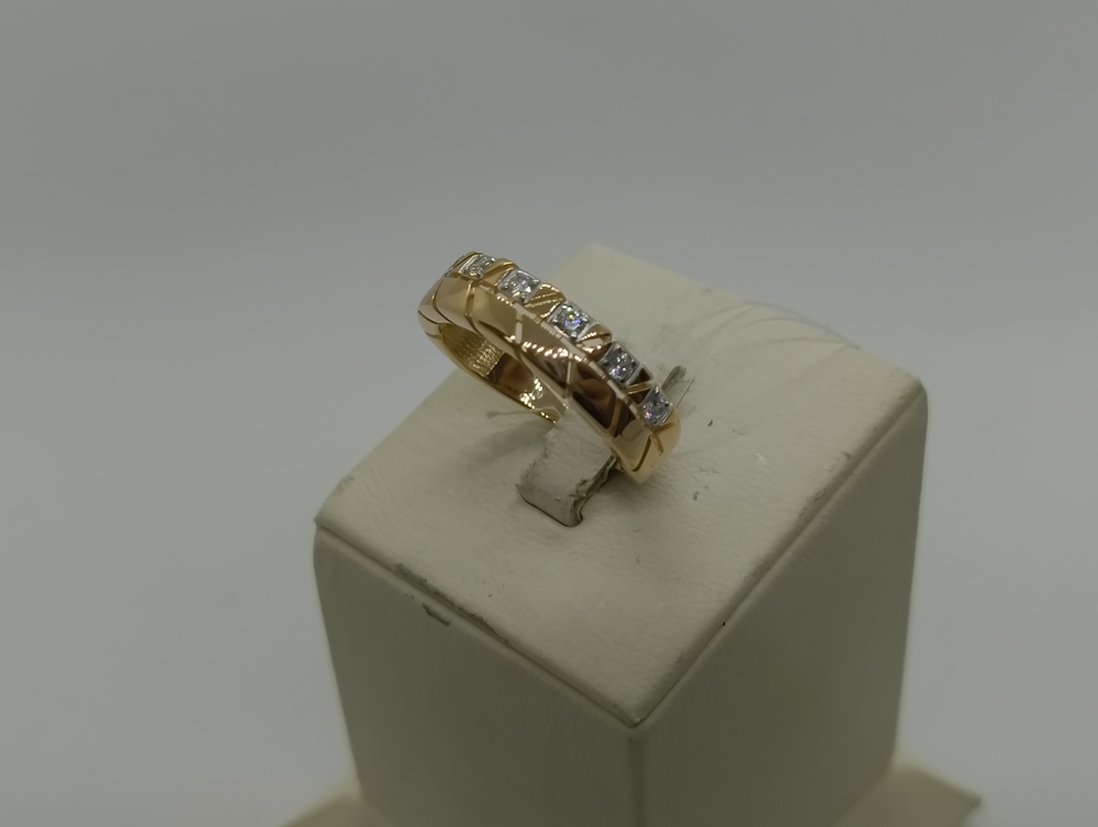 КОЛЬЦО С КАМНЯМИ (Au 585)