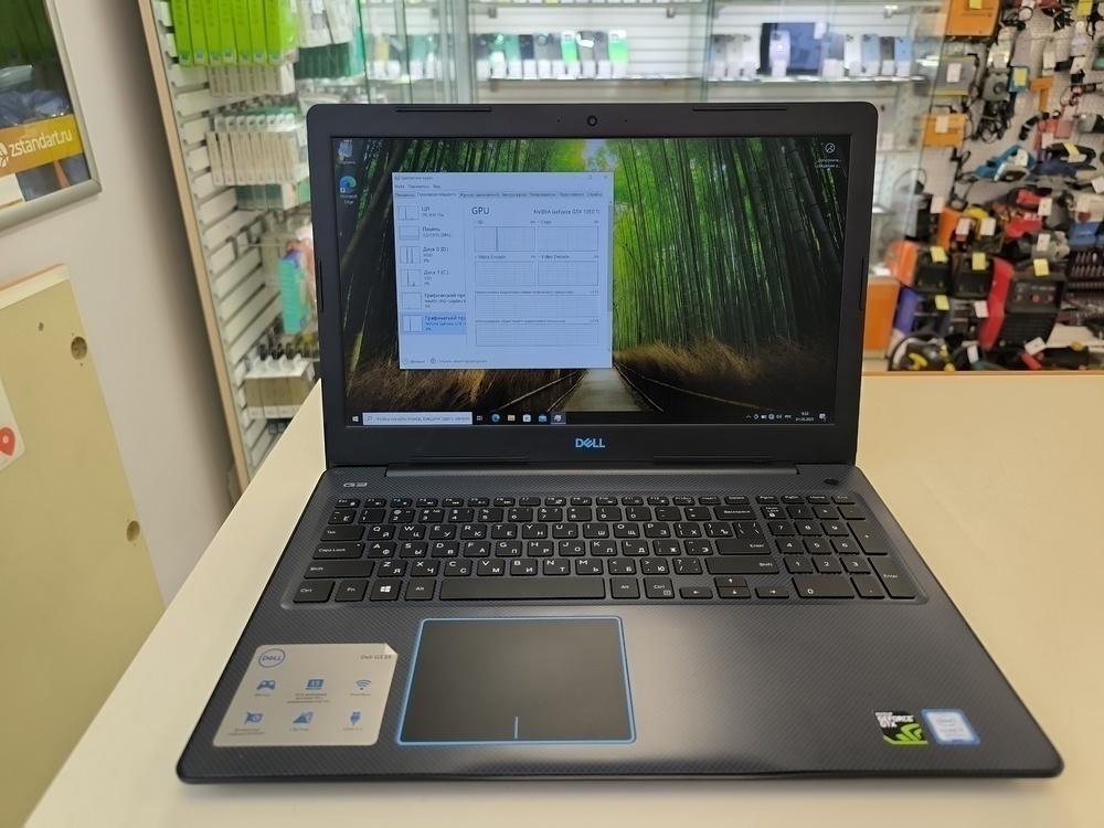 Ноутбук DELL P75F; Core i7-8750H, GeForce GTX 1050 Ti, 8 Гб, 128 Гб, 1 Tb