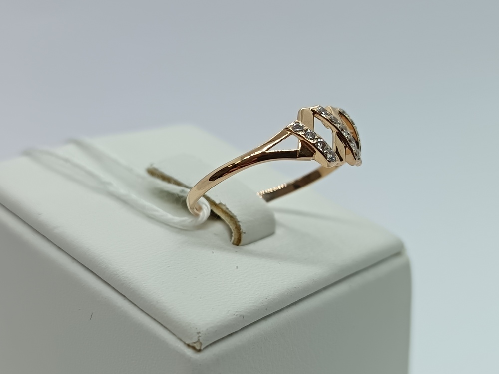 КОЛЬЦО С КАМНЯМИ (Au 585)