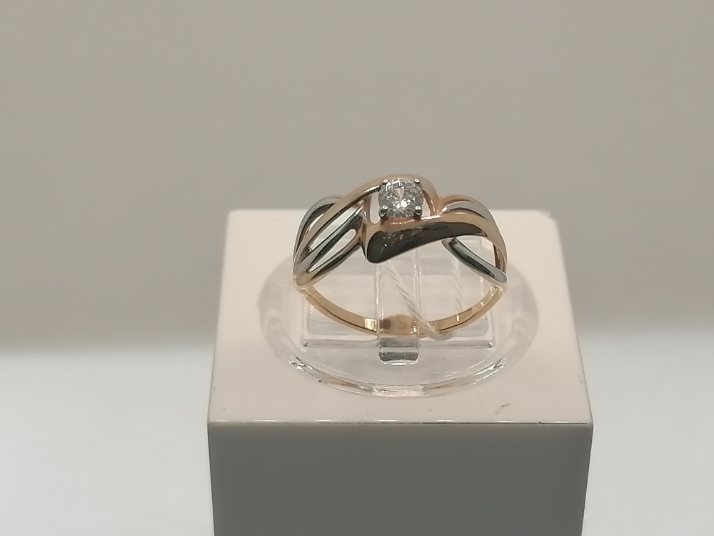 КОЛКМ585 КОЛЬЦО С КАМНЕМ (Au 585)