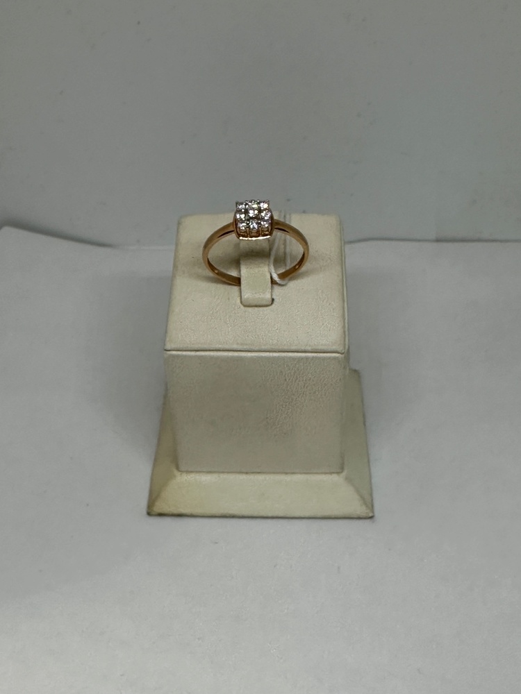 КОЛЬЦО С КАМНЯМИ (Au 585)