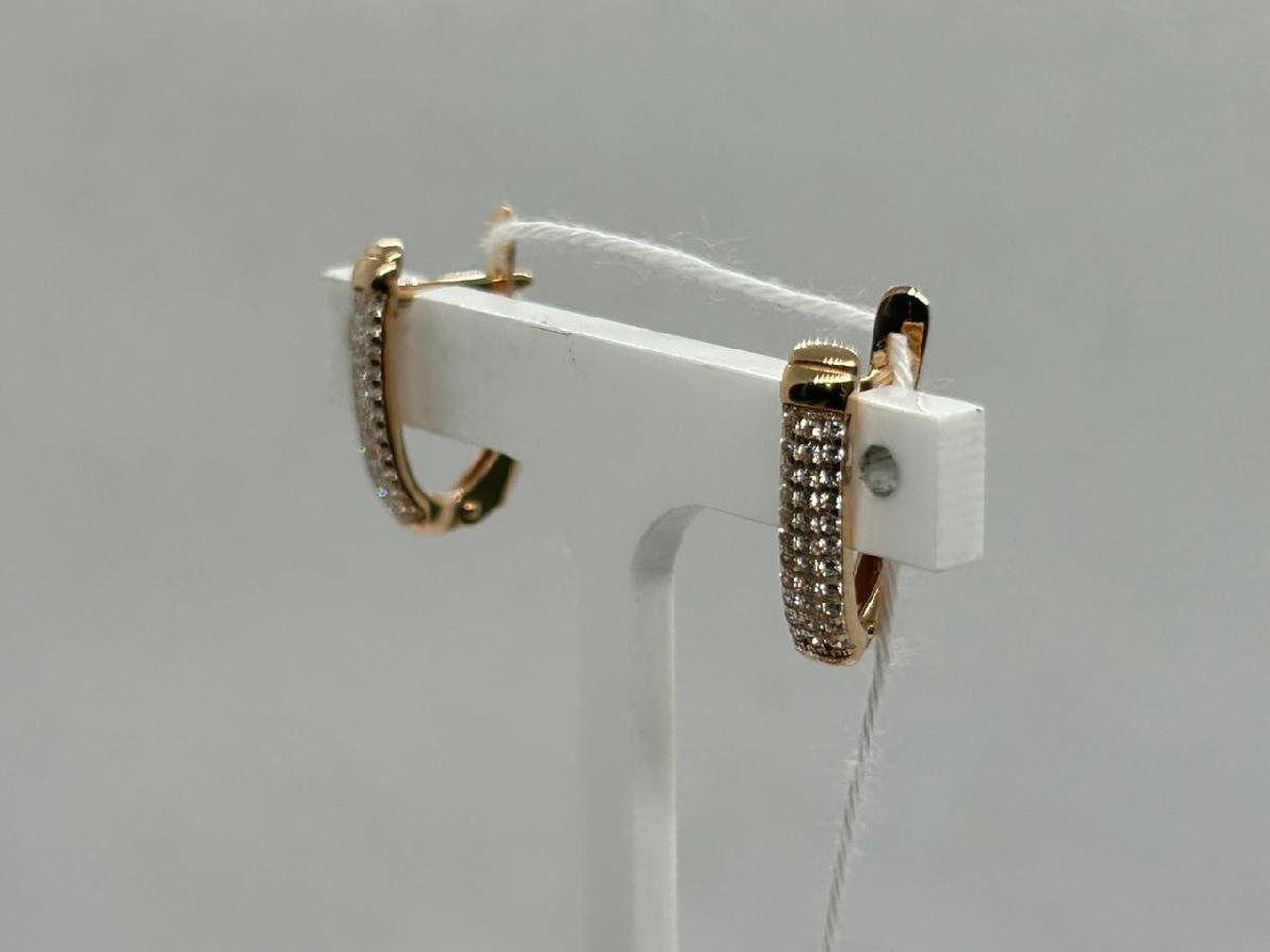 СКМИ585 СЕРЬГИ С КАМНЯМИ (Au 585)