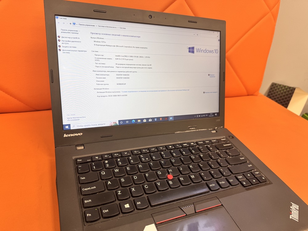 Ноутбук Lenovo Lenovo ThinkPad; Core i5-5300U, Intel HD Graphics 5500, 8 Гб, 120 Гб, Нет