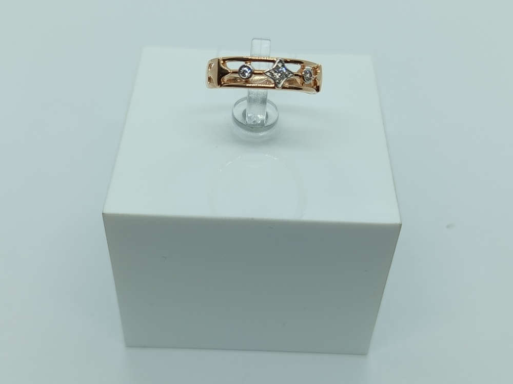 КОЛЬЦО С КАМНЯМИ (Au 585)