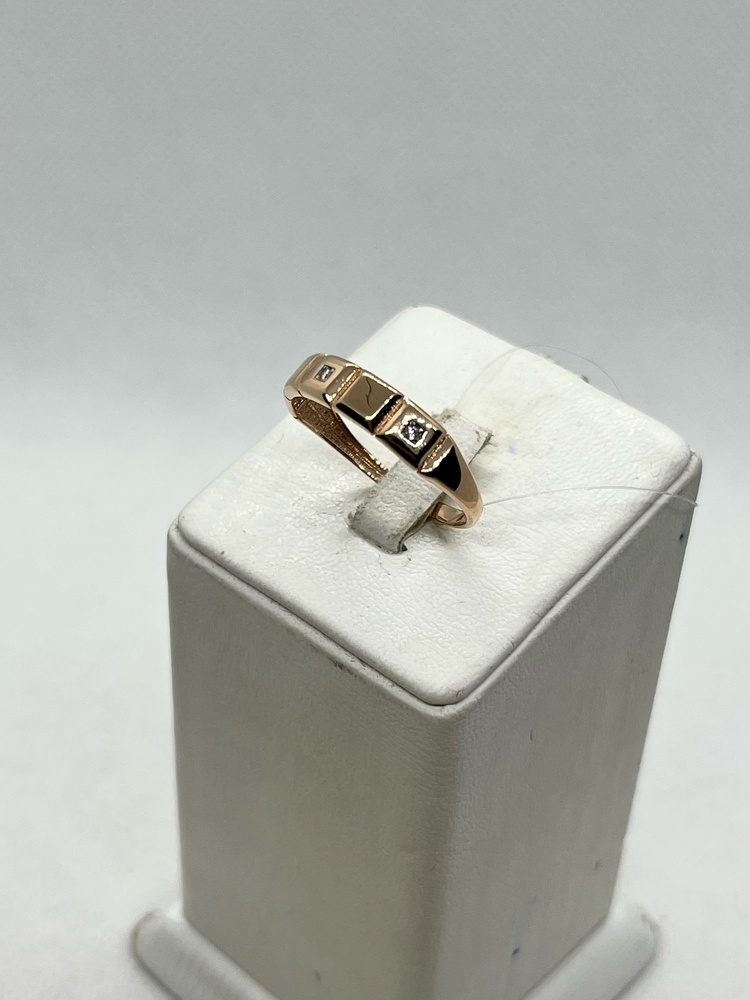 КОЛЬЦО С КАМНЯМИ (Au 585)