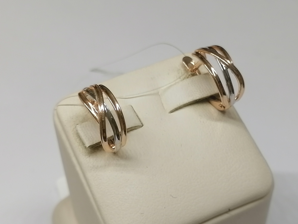 СЕРЬГИ БЕЗ КАМНЯ (Au 585)