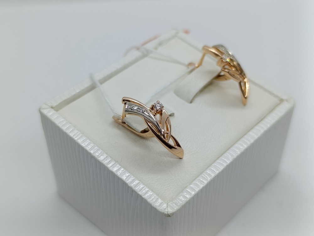 СЕРЬГИ С КАМНЯМИ (Au 585)