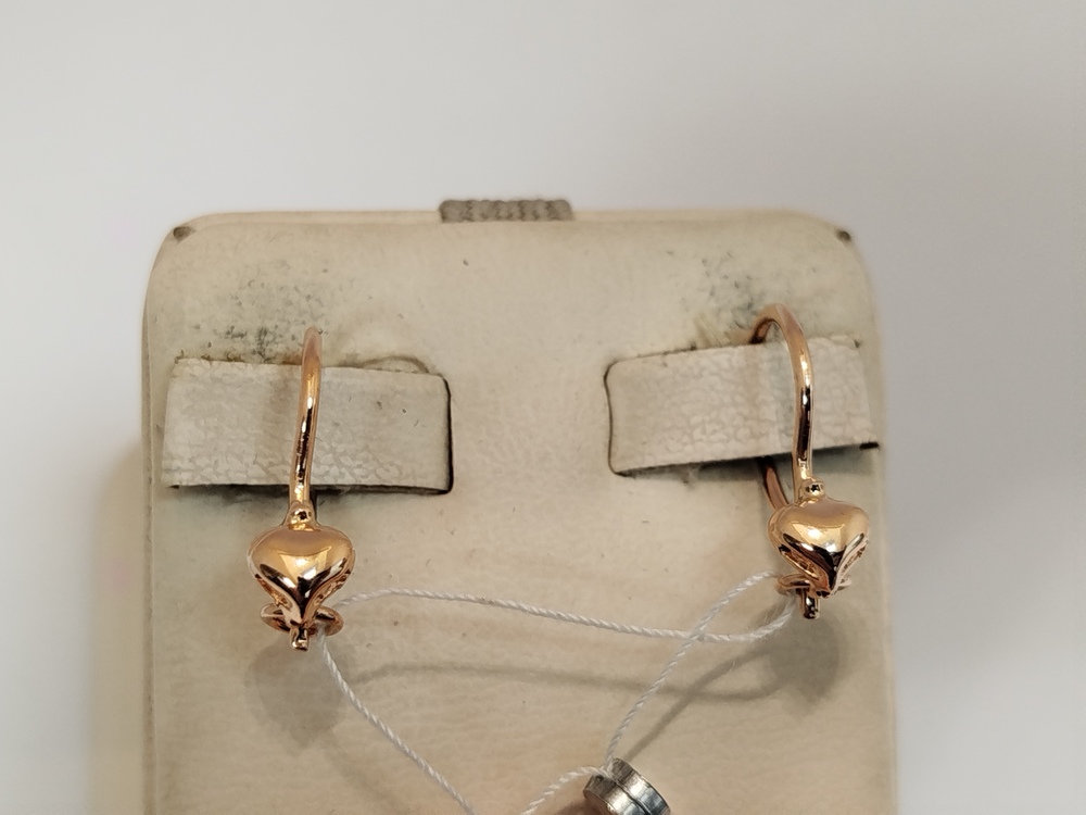 СБКМ585 СЕРЬГИ БЕЗ КАМНЯ (Au 585)