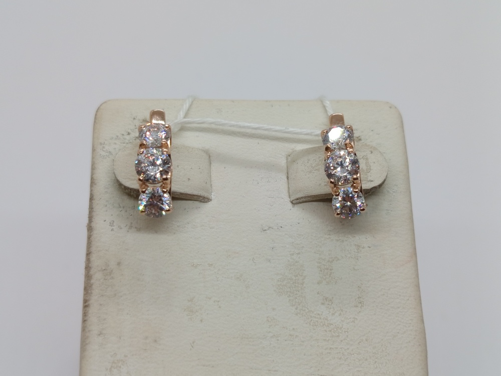 СЕРЬГИ С КАМНЯМИ (Au 585)