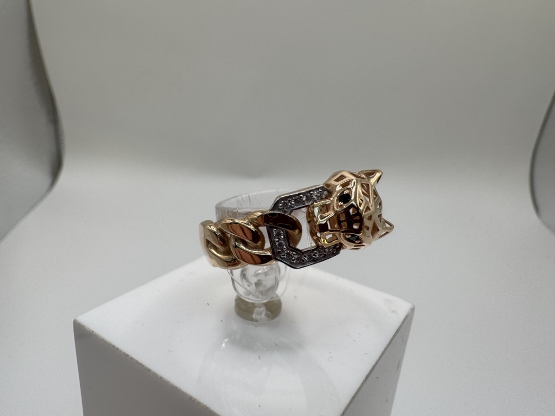 КОЛЬЦО С КАМНЯМИ (Au 585)