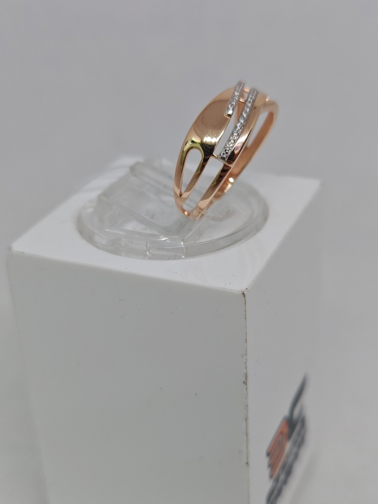 КОЛЬЦО С КАМНЯМИ (Au 585)