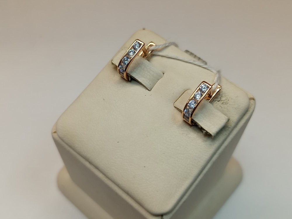 СКМИ585 СЕРЬГИ С КАМНЯМИ (Au 585)