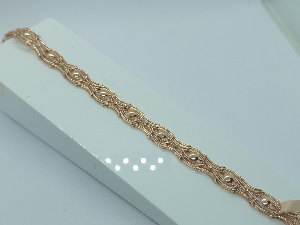 БРАСЛЕТ ПОЛНОВЕСНЫЙ Фантазия Au 585