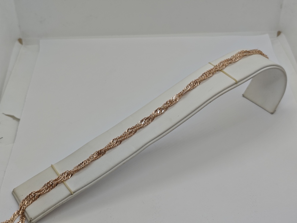 ЦЕПЬ ПУСТОТЕЛАЯ Сингапур (Au 585)