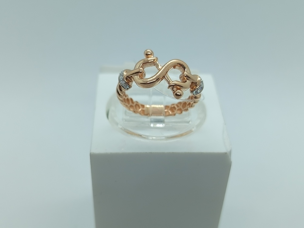 КОЛЬЦО С КАМНЯМИ (Au 585)