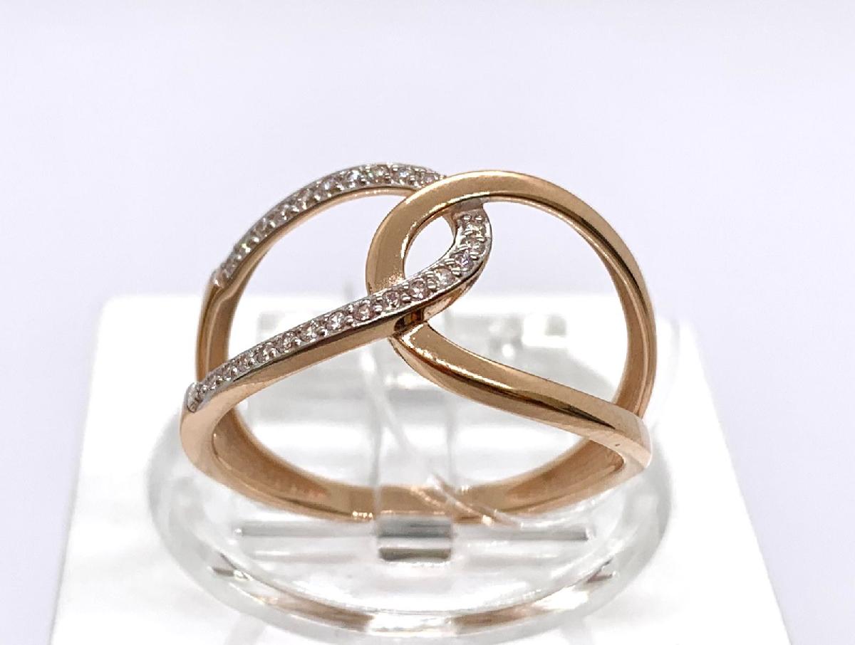 КОЛЬЦО С КАМНЯМИ (Au 585)