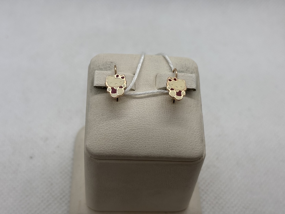 СКМИ585 СЕРЬГИ С КАМНЯМИ (Au 585)