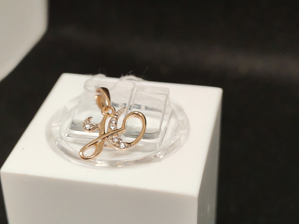 ПОДВЕСКА БУКВА Ю Au 585