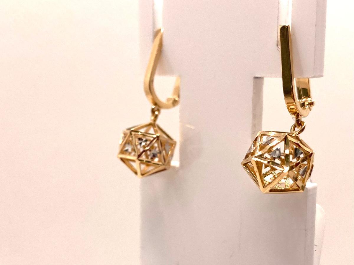 СЕРЬГИ БЕЗ КАМНЯ (Au 585)