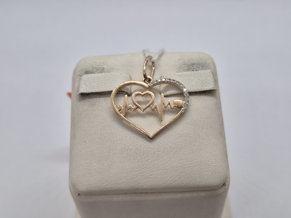 ПОДКМИ585 ПОДВЕСКА С КАМНЯМИ (Au 585)