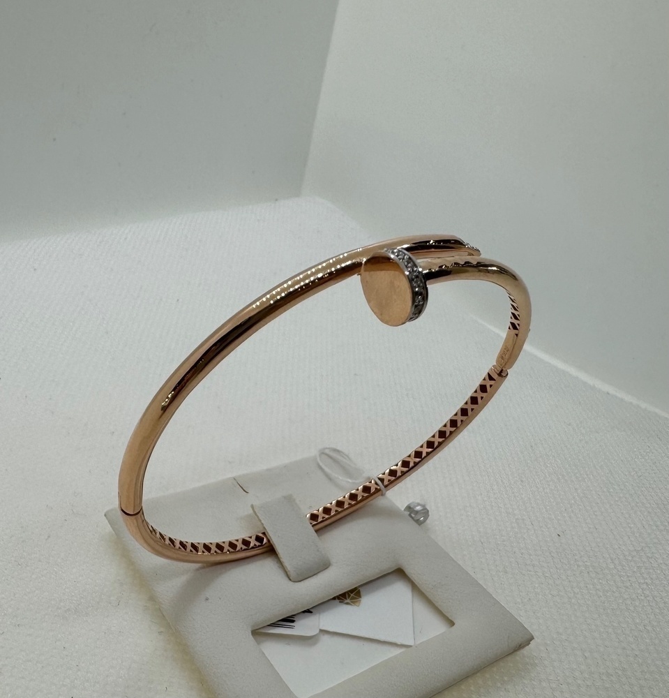 908-00218-10-00-20-00 БРАСЛЕТ ЖЕСТКИЙ с камнями (Au 585)