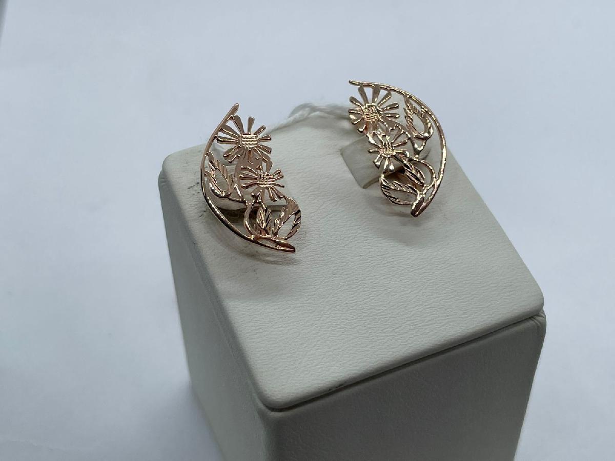 СЕРЬГИ БЕЗ КАМНЯ (Au 585)