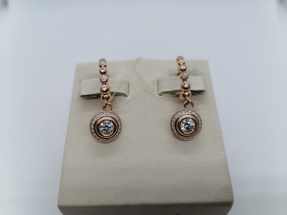 СЕРЬГИ С КАМНЯМИ (Au 585)