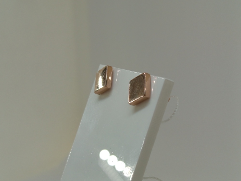 СЕРЬГИ ПУСЕТЫ без камня (Au 585)