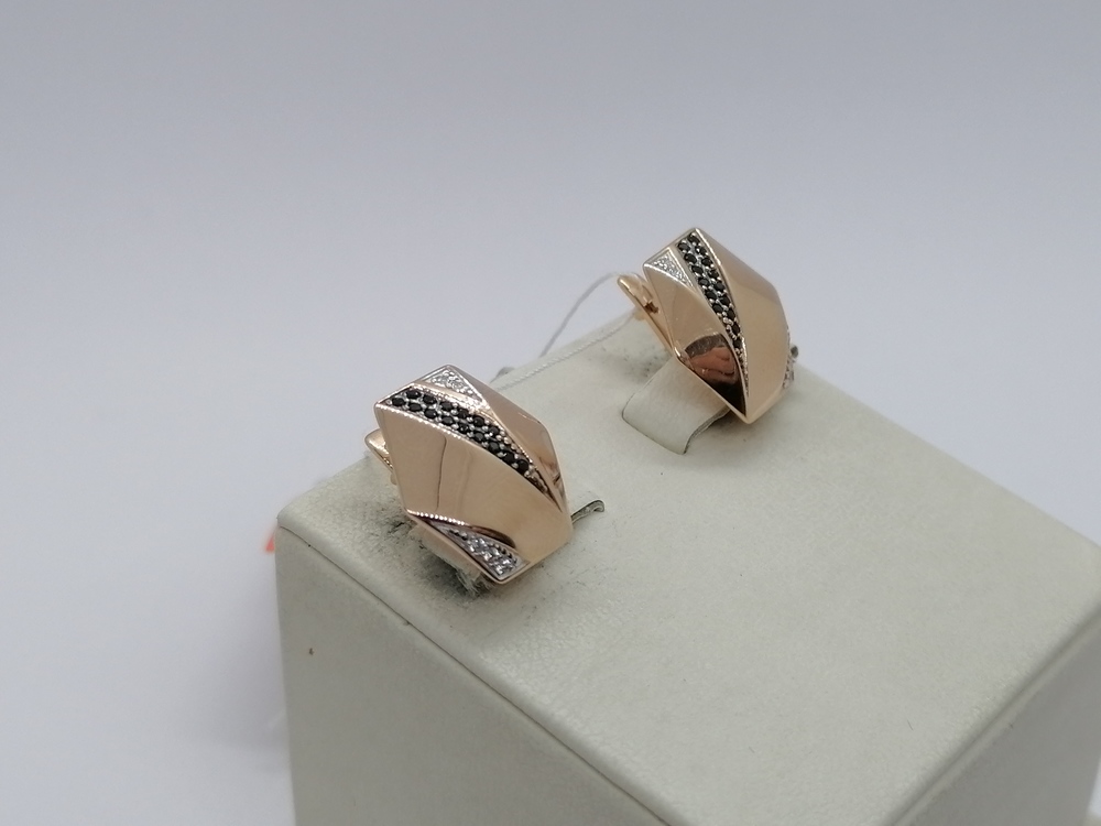 СКМИ585 СЕРЬГИ С КАМНЯМИ (Au 585)