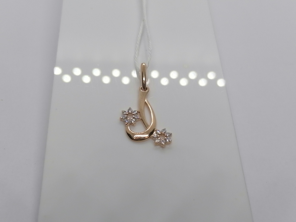 ПОДКМИ585 ПОДВЕСКА С КАМНЯМИ (Au 585)