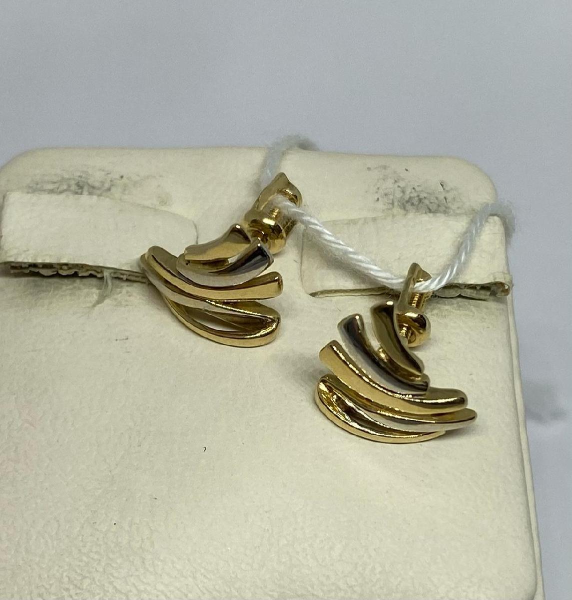 СПУС585 СЕРЬГИ ПУСЕТЫ (Au 585)