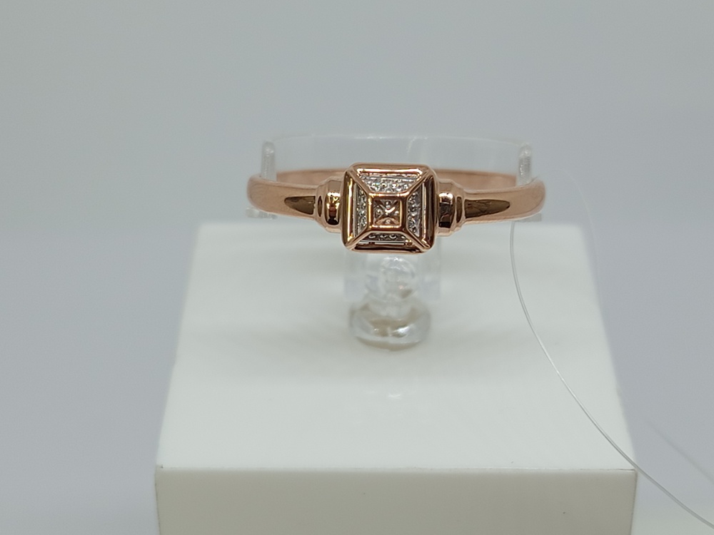 КОЛЬЦО С КАМНЯМИ (Au 585)