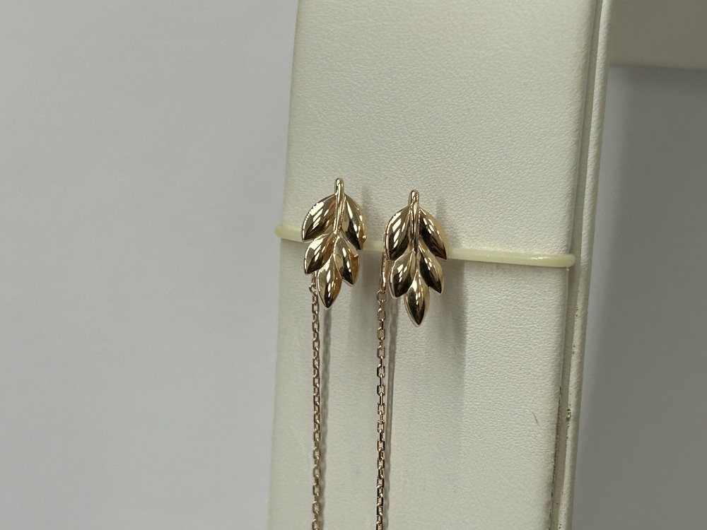 СЕРЬГИ ПРОДЕВКИ без камня (Au 585)