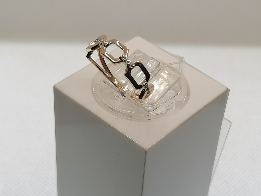 КОЛЬЦО С КАМНЯМИ (Au 585)