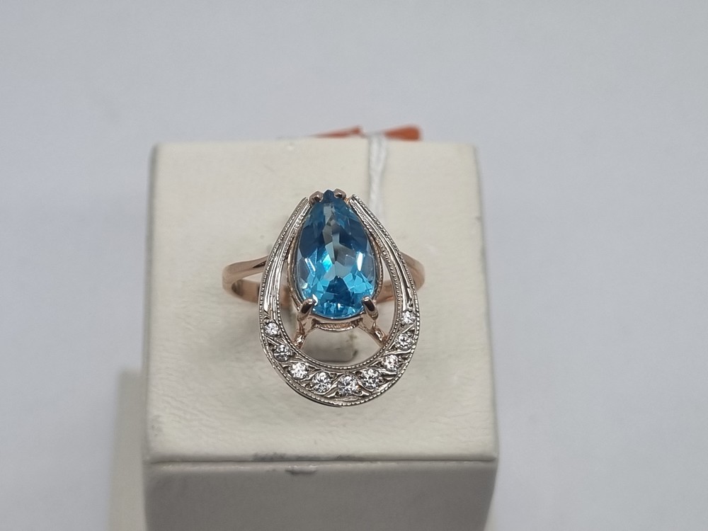 КОЛКМИ585 КОЛЬЦО С КАМНЯМИ (Au 585)