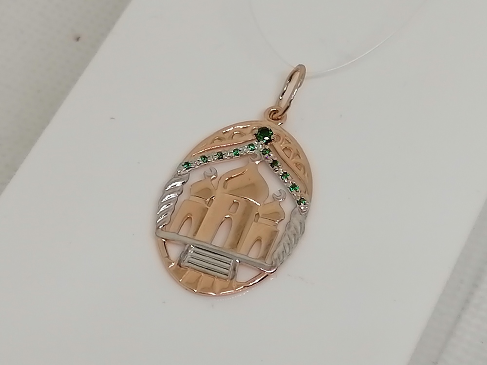 ПОДВЕСКА МЕЧЕТЬ с камнями (Au 585)