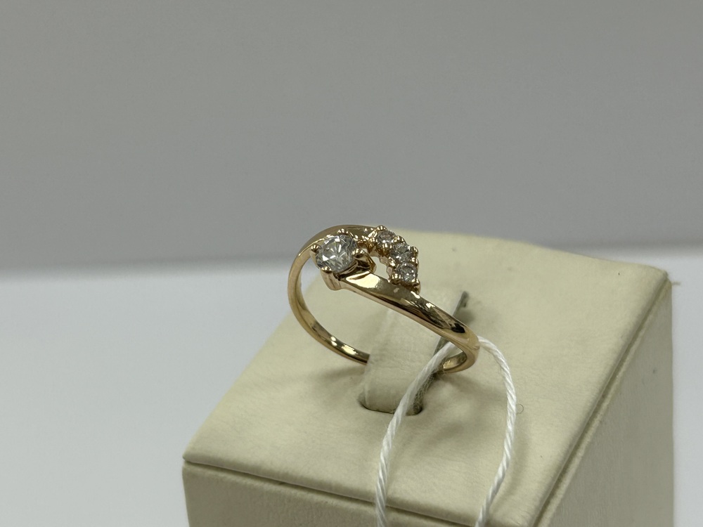 КОЛЬЦО С КАМНЯМИ (Au 585)