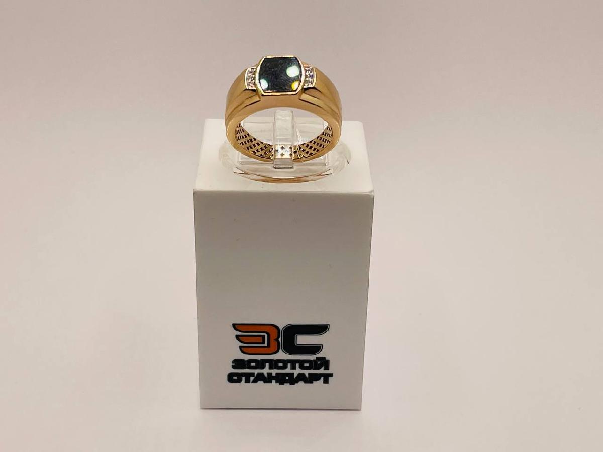 КОЛЬЦО ПЕЧАТКА с камнями (Au 585)