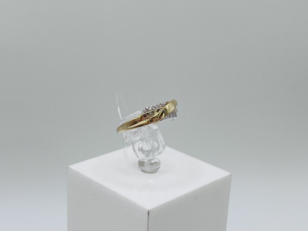 КОЛЬЦО С КАМНЯМИ (Au 585)