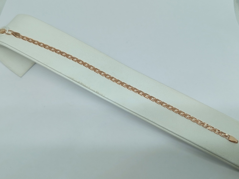 БРАСЛЕТ ПОЛНОВЕСНЫЙ Ромб тройной Au 585