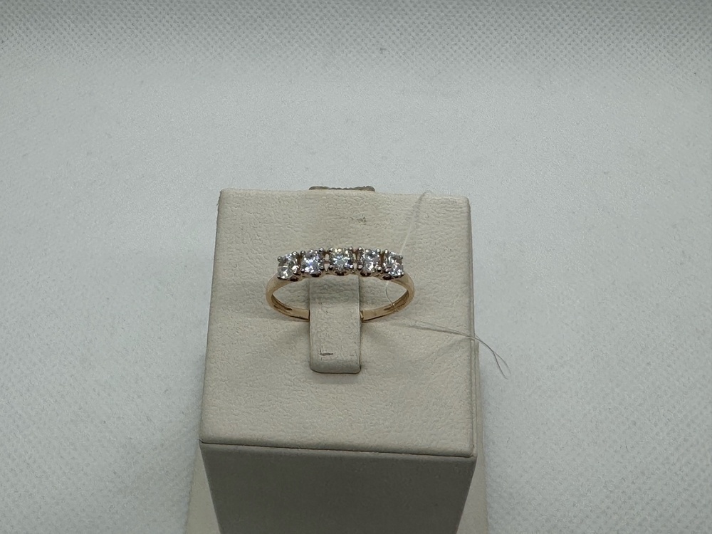 КОЛЬЦО С КАМНЯМИ (Au 585)