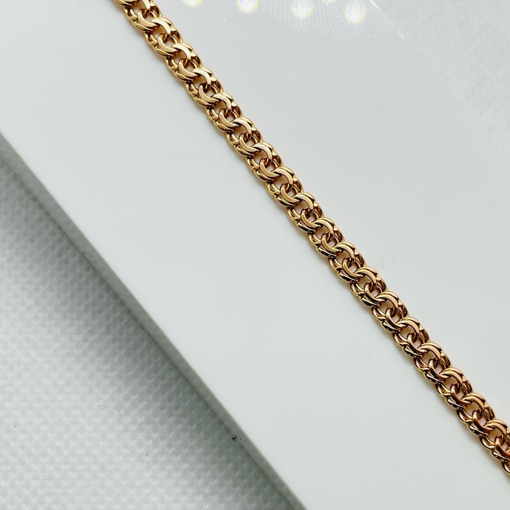 БЛБ585 БРАСЛЕТ ПОЛНОВЕСНЫЙ Бисмарк (Au 585)