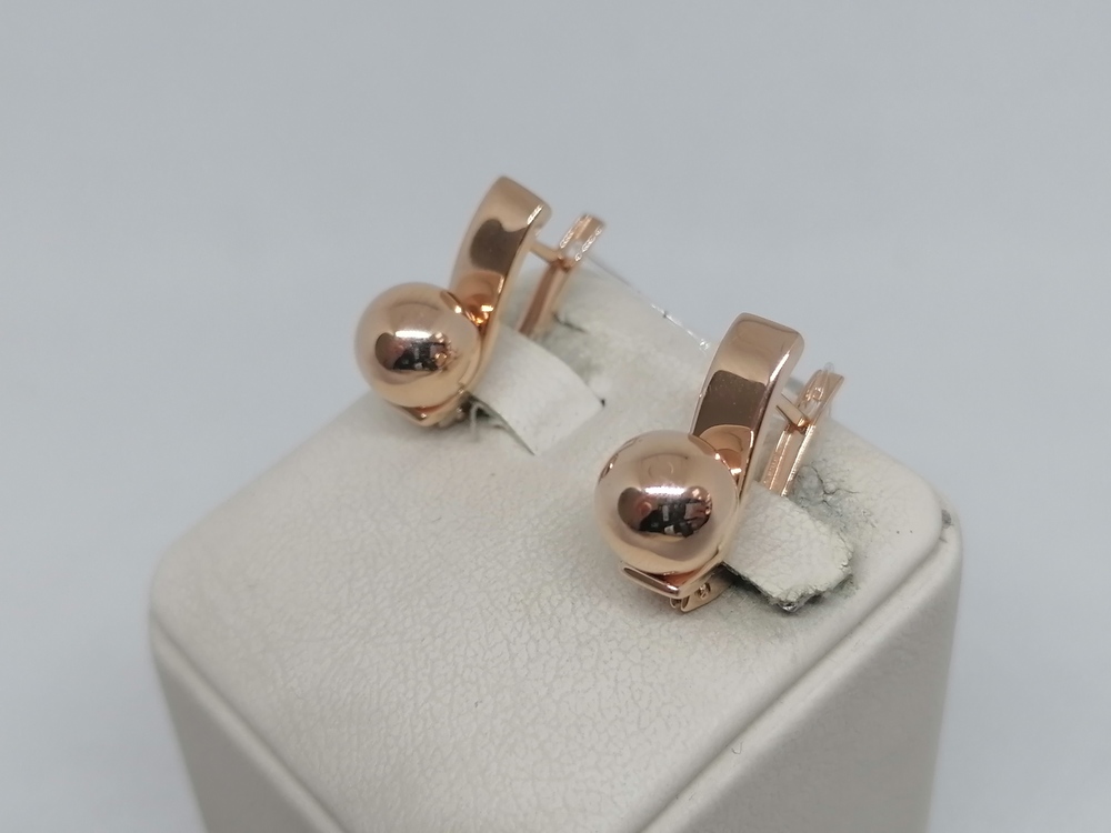 СЕРЬГИ БЕЗ КАМНЯ (Au 585)