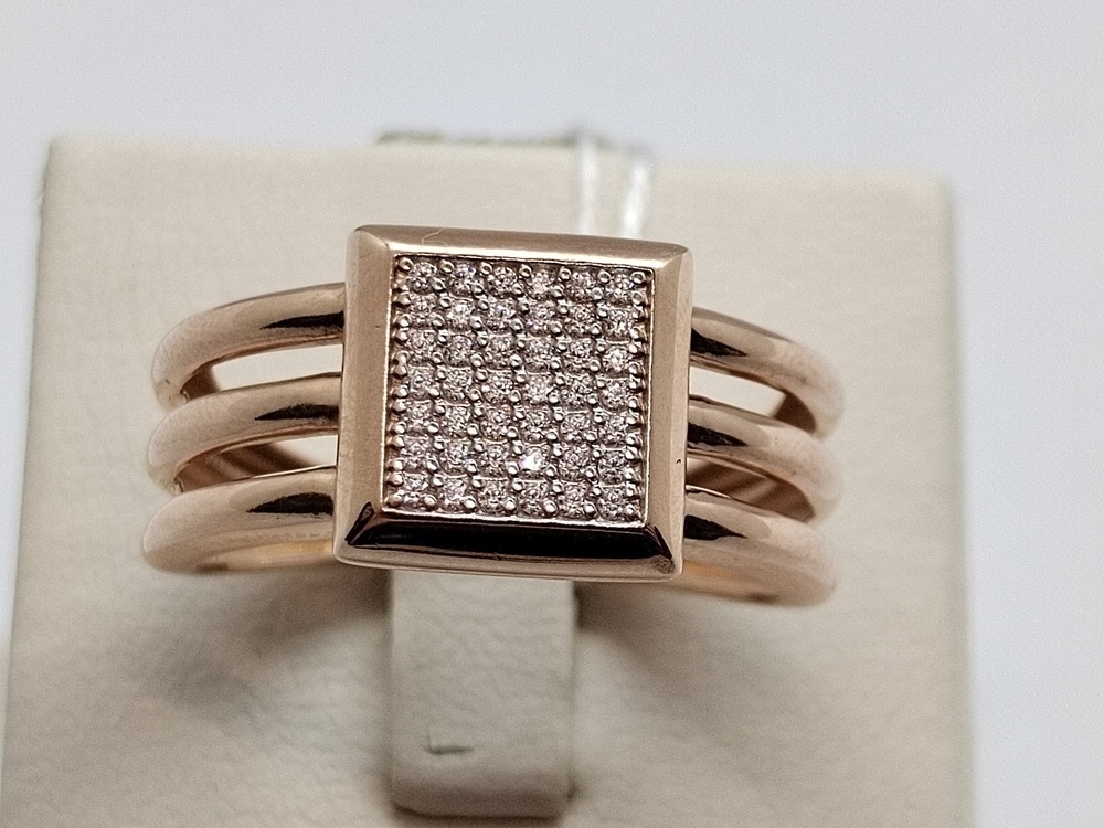 КОЛКМИ585 КОЛЬЦО С КАМНЯМИ (Au 585)
