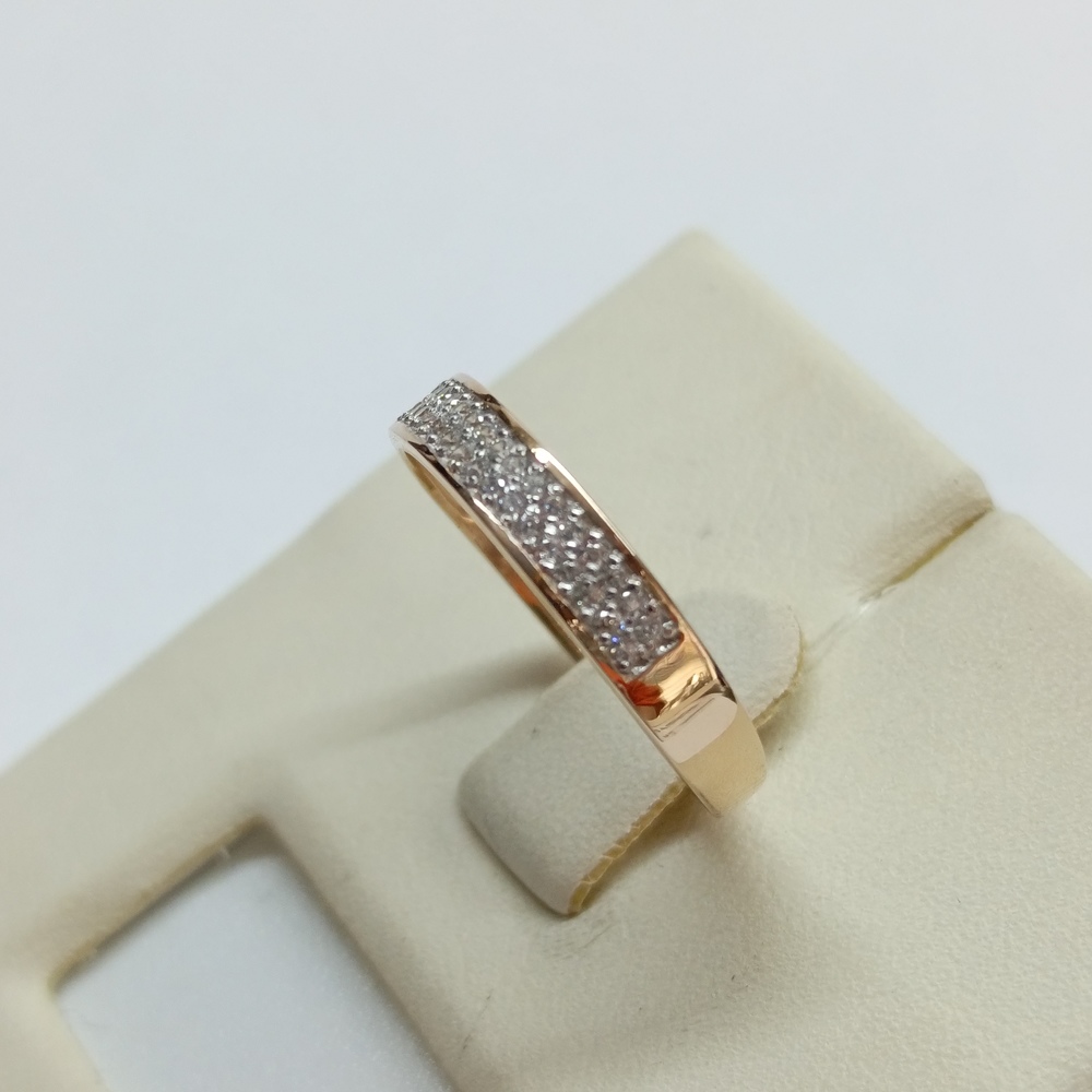 КОЛЬЦО С КАМНЯМИ (Au 585)